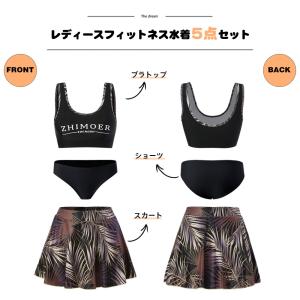 「クーポンで2980円」フィットネス水着 レデ...の詳細画像1