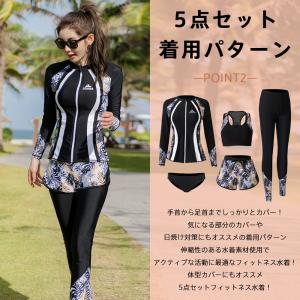 フィットネス水着 ペア カップル 水着 体型カ...の詳細画像5