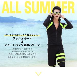 フィットネス水着 水着 メンズ ラッシュガード...の詳細画像2