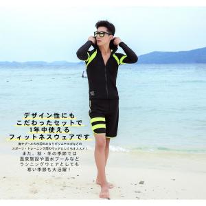 フィットネス水着 水着 メンズ ラッシュガード...の詳細画像3