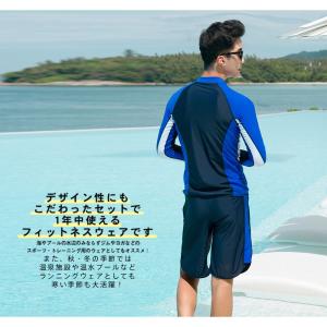 フィットネス水着 水着 メンズ ラッシュガード...の詳細画像3