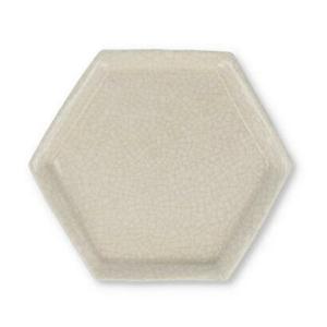 「レターパックプラス対応」松栄堂の香立・香皿　六角香皿　白