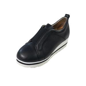 NO.80302 厚底スリッポンスニーカー（ブラック、シルバー、IVパイソン）