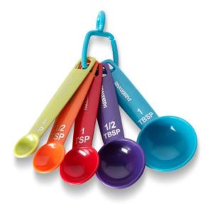 Farberware Color Measuring Spoons  Mixed Colors  Set of 5 by Farberw 並行輸入