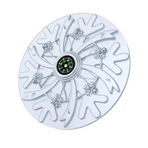Grarg Snowboard Stomp Pad with Compass Clear Snowflake 並行輸入