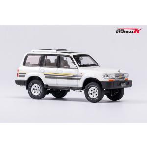 KENGFAI 1/64 Land Cruiser Pearl White roof rack ミニ...