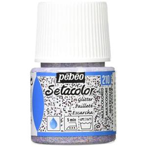 ぺべオ 布に描ける絵具 セタカラー透明色 グリッター 45mlNO.210マルチグリッター