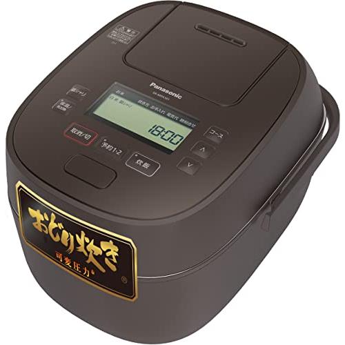 パナソニック 炊飯器 1升 可変圧力おどり炊き 全面発熱5段IH式 ブラウン SR-MPA181-T