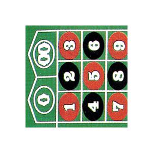 カジノゲームの必須アイテム【カジノマット/ゲームマット販売】ルーレットレイアウト