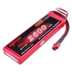 Kypom K6 11.1V 2600mAh 35C70C リポ バッテリー★ホビーショップ青空