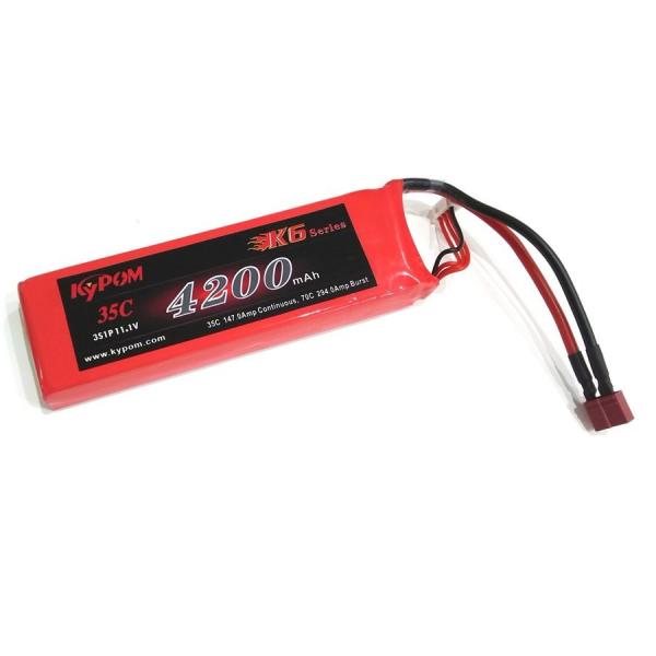 Kypom K6 11.1V 4200mAh 35C70C リポ バッテリー★ホビーショップ青空