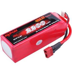 Kypom K6 14.8V 2200mAh 35C70C リポ バッテリー★ホビーショップ青空