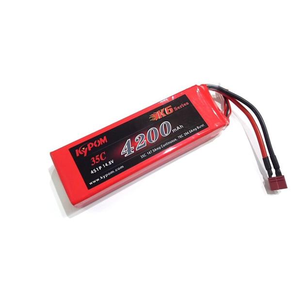 Kypom K6 14.8V 4200mAh 35C70C リポ バッテリー★ホビーショップ青空