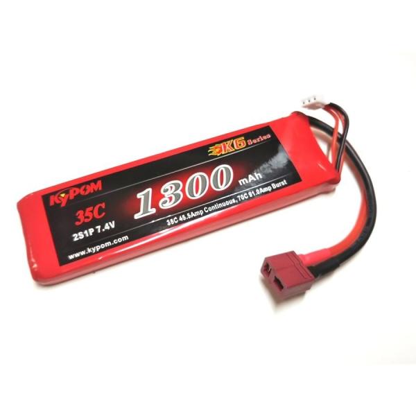 no2 Kypom K6 7.4V 1300mAh 35C70C リポ バッテリー★ホビーショップ青...