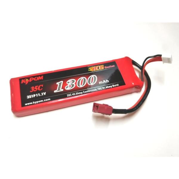no2 Kypom K6 11.1V 1300mAh 35C70C リポ バッテリー★ホビーショップ...