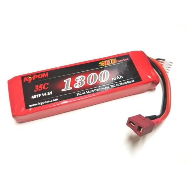 no2 Kypom K6 14.8 1300mAh 35C70C リポ バッテリー★ホビーショップ青...