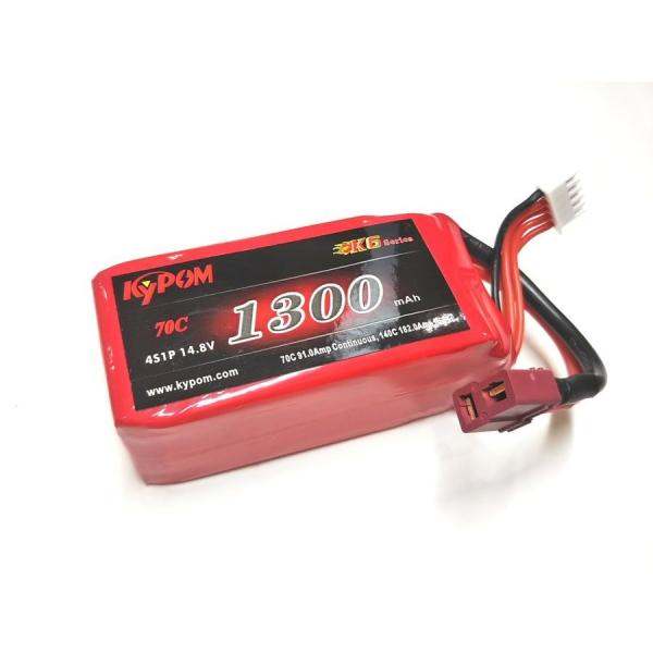 Kypom K6 14.8V 1300mAh 70C140C リポ バッテリー★ホビーショップ青空