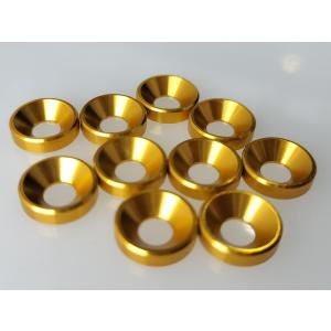 M3 ゴールド 皿ネジ ワッシャー (10pcs) 3mm キャップ アルマイト 加工 アルミニウム 合金｜hs-aozora