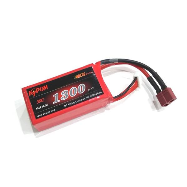 Kypom K6 14.8V 1300mAh 35C70C リポ バッテリー★ホビーショップ青空
