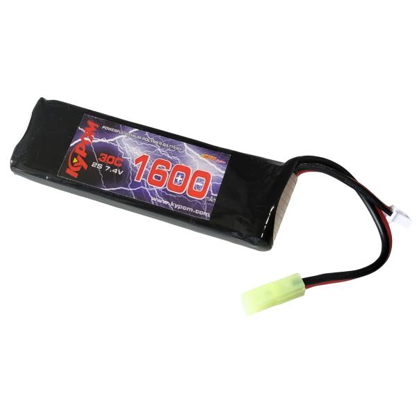 no2 Kypom S電動ガン 7.4V 1600mAh 30C60C リポミニタミヤ コネクター ...