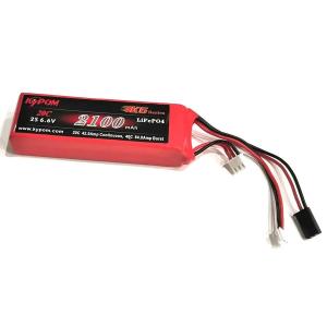 Kypom K6 6.6V 2100mAh 20C40C 角 リフェ バッテリー☆ホビーショップ