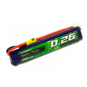 Turnigy nano-tech 3.8V 260mAh 45C90C リポ バッテリー★ホビーショップ青空｜hs-aozorahe