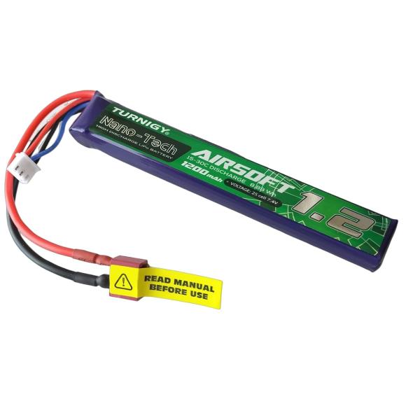 no5 S電動ガン Turnigy nano-tech 7.4V 1200mAh 15C30C リポ...