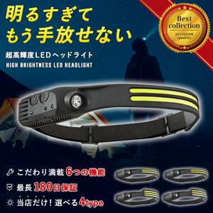 ヘッドライト led 充電式 ヘッドランプ ヘルメットライト 最強 釣り ルーメン 防災 赤色 登山 防水 センサー 強力 キャンプ｜H’s store jp