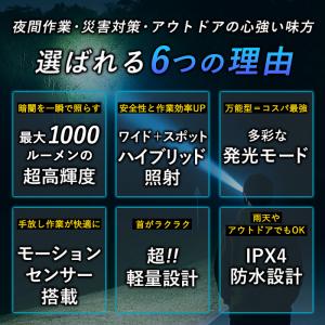 ヘッドライト 充電式 最強ルーメン led ヘ...の詳細画像1