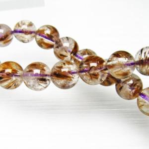 1点物】希少◇星入り ホーランダイトインクォーツ(ウニ水晶) 9.5mm