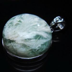 パワーストーン 天然石 エンジェルフェザー フローライト ペンダント