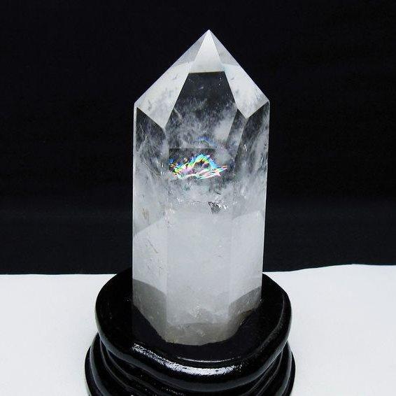 パワーストーン 天然石 虹入りヒマラヤ水晶六角柱 t222-2335