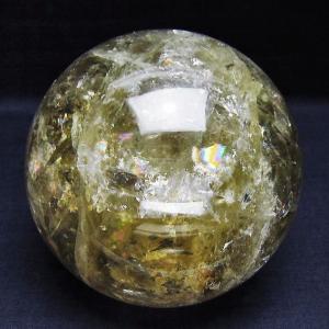 パワーストーン 天然石 虹入りヒマラヤ水晶丸玉 59mm t62-15915