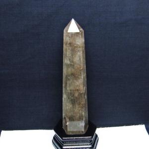 パワーストーン 天然石 ライトニング水晶トルマリンルチル六角柱 t627