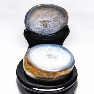 どこでもパワースポット1.6Kgペア水晶 トレジャーメノウ[T604-6207] 1.6Kgパワーストーン 天然石 ペア水晶トレジャーメノウ t604-7545