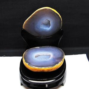 3.4Kgパワーストーン 天然石 ペア水晶トレジャーメノウ t605-3608
