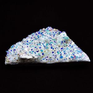 パワーストーン 天然石 レインボーオーラ水晶クラスター t693-4632