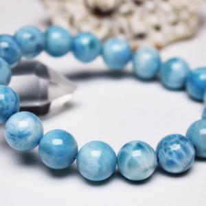 ラリマー ブレスレット 13mm 一点物 111-10145 : 天然石