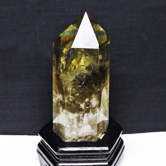 パワーストーン 天然石 シトリン水晶六角柱 t719-4967