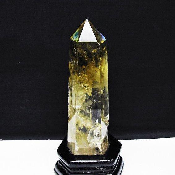 パワーストーン 天然石 シトリン水晶六角柱 t719-4983