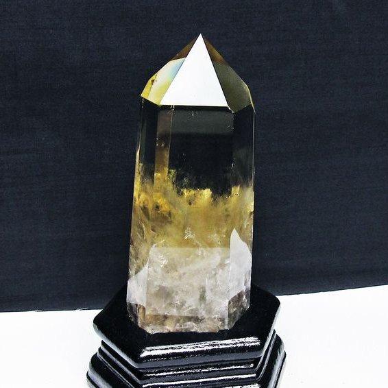 パワーストーン 天然石 シトリン水晶六角柱 t719-5032