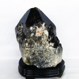 43.5Kg 黒水晶（モリオン 原石 本物 ）金蟾 同梱不可(特大品