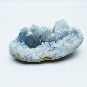 青 ブルー 水晶 クラスター クリスタル シトリン 天然鉱石 原石 標本