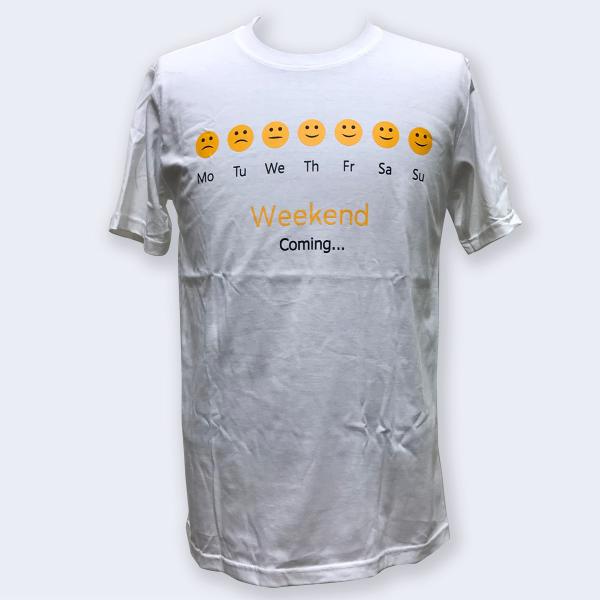 送料無料 メンズ レディース ユニセックス Tシャツ WEEK END 半袖 自転車 半袖T  トッ...