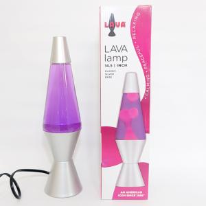 2121]ラバライト Pink Wax Purple Liquid Silver Base / Lava Light