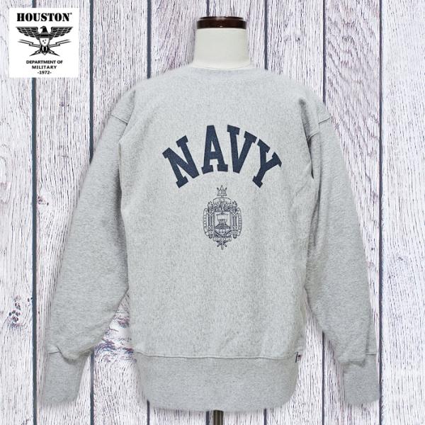 HOUSTON ヒューストン U.S.コットン スウェット US NAVY ミリタリー アメカジ 裏...