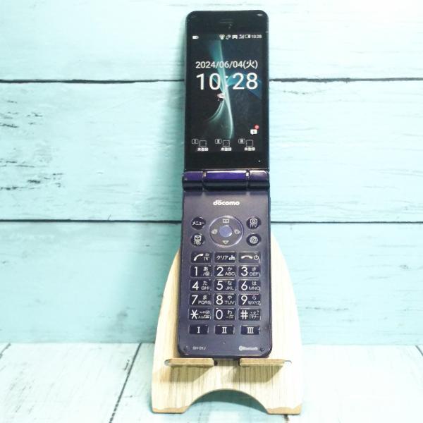 docomo AQUOS SH-01J ブルーブラック ネイビー ケータイ SHARP 本体 白ロム...