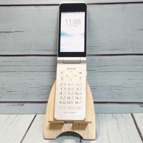 docomo arrows 富士通 ケータイ F-03L シルバー 本体 白ロム SIMロック解除済...