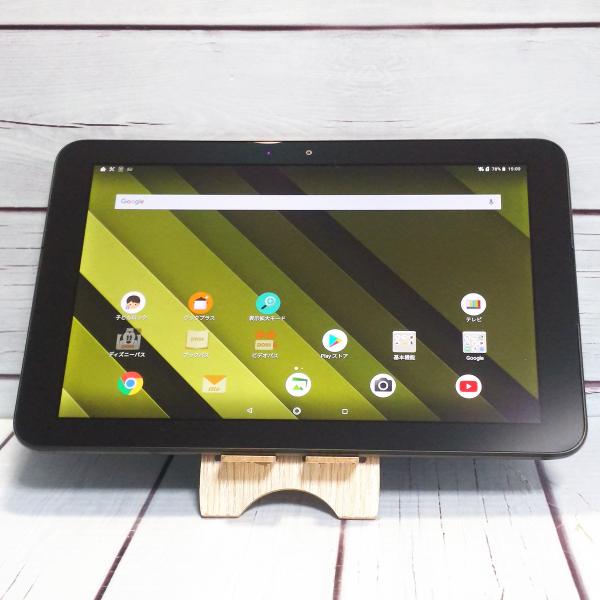 au Qua tab QZ10 KYT33 オリーブブラック 本体 白ロム SIMロック解除済み S...