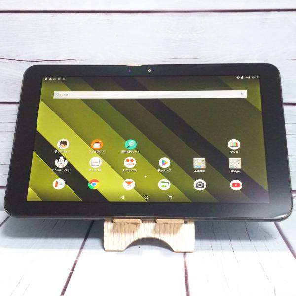 au Qua tab QZ10 KYT33 オリーブブラック 本体 白ロム SIMロック解除済み S...